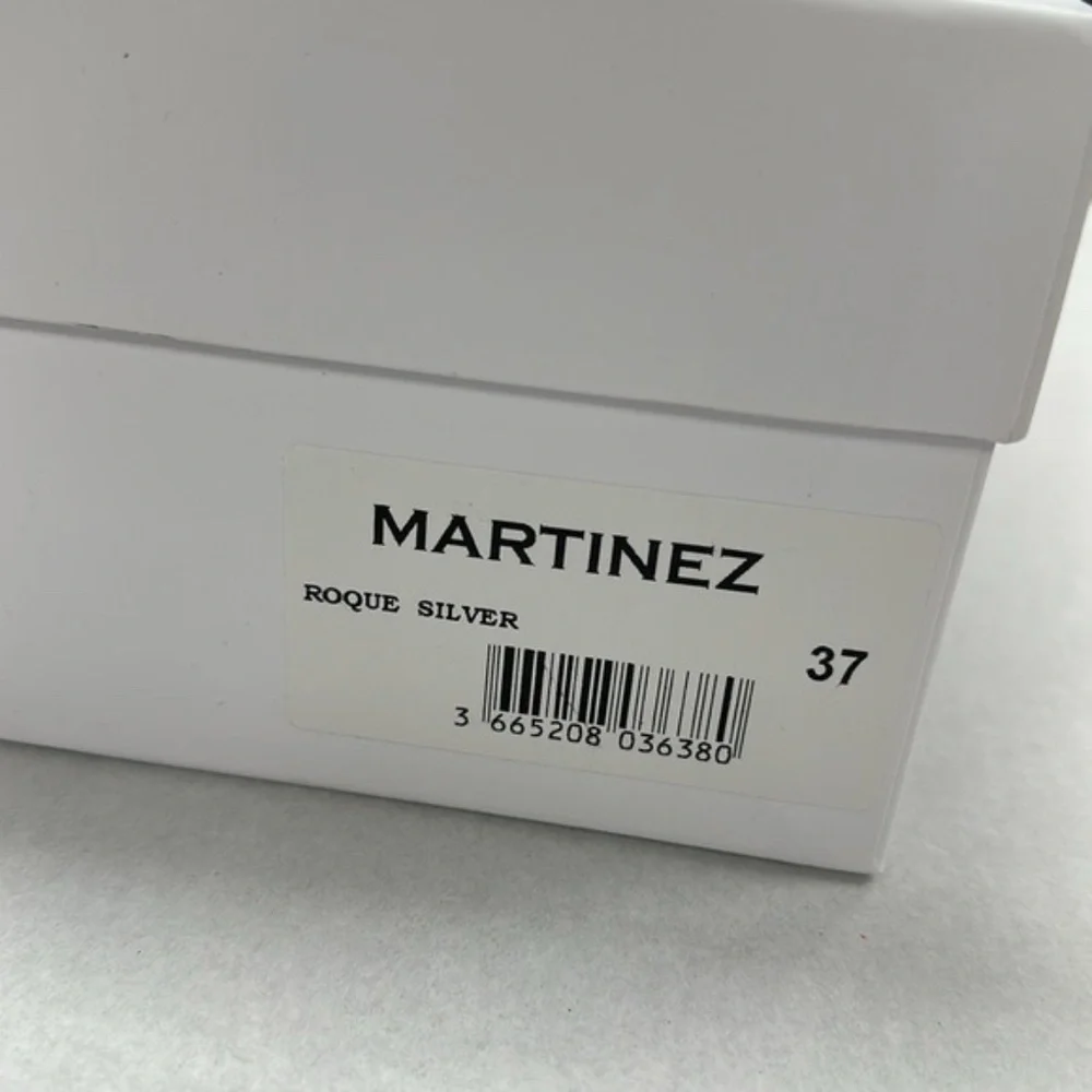 Martinez Black and Silver Sandals Sz 7 - Picture 5 of 5